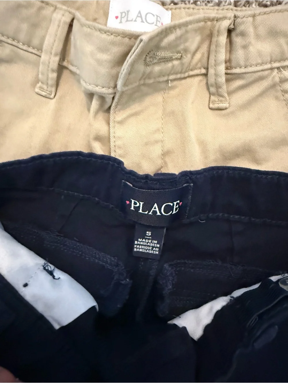 The Children's Place Navy & Khaki School Pants and Shorts Set